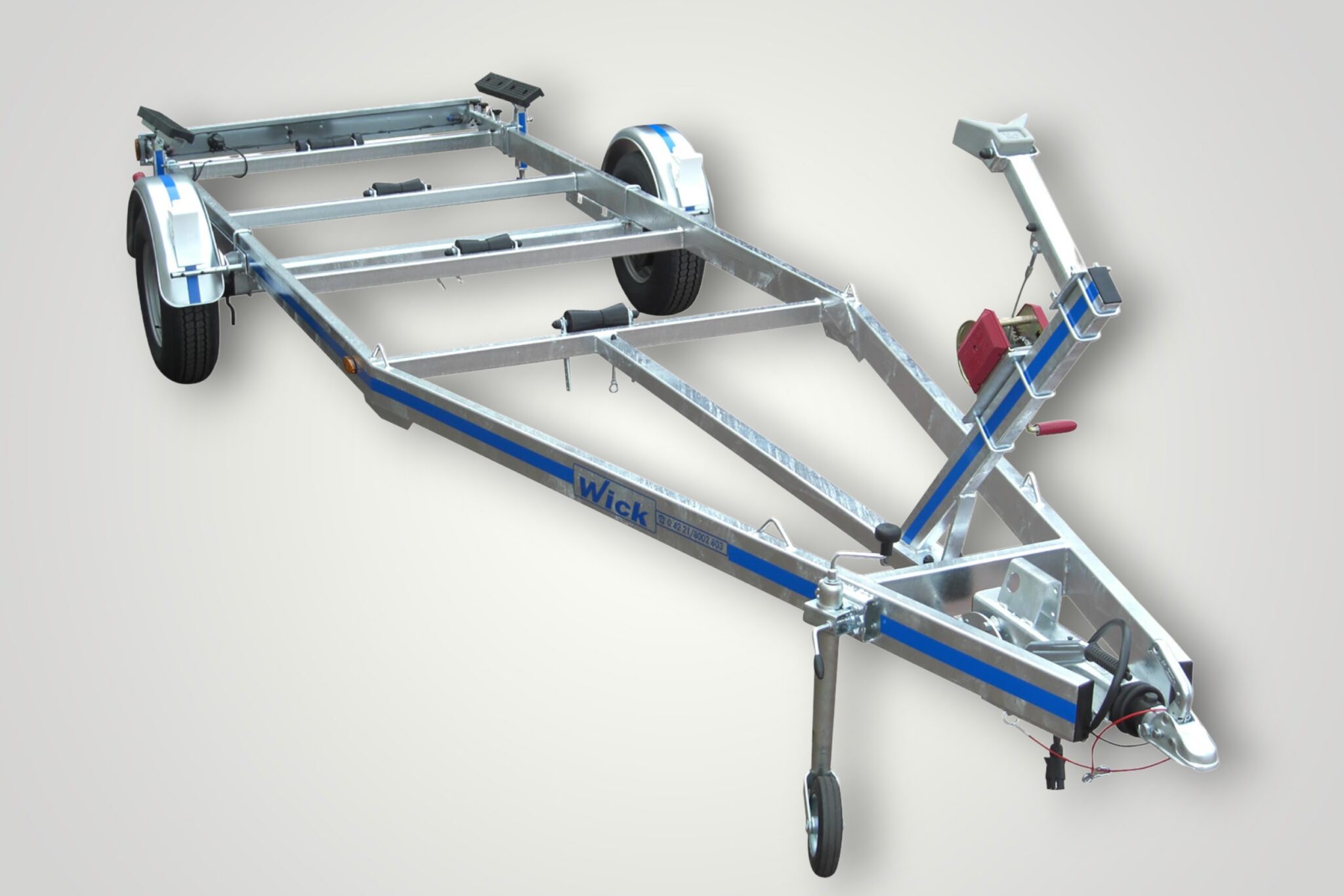 Motorboot Trailer 1500kg hochwertiger Bootstrailer